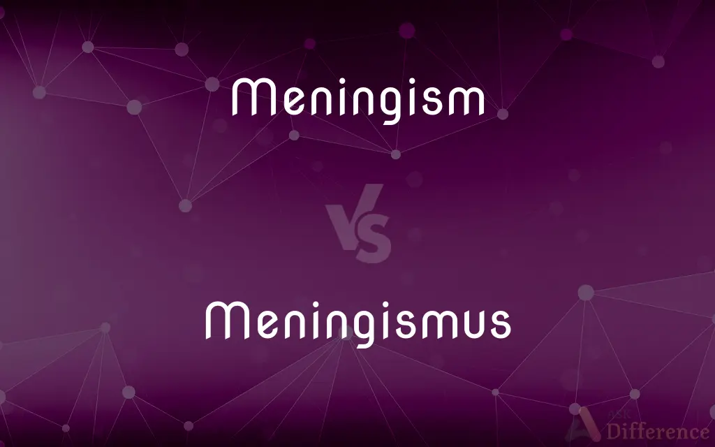 Meningism vs. Meningismus — What's the Difference?