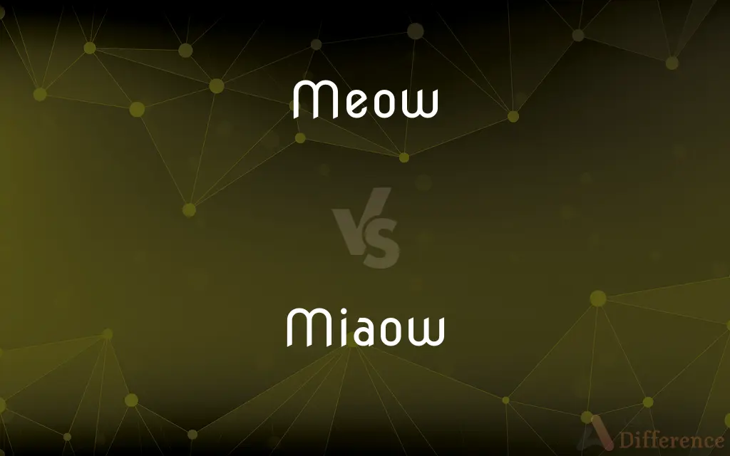 Meow vs. Miaow — What's the Difference?