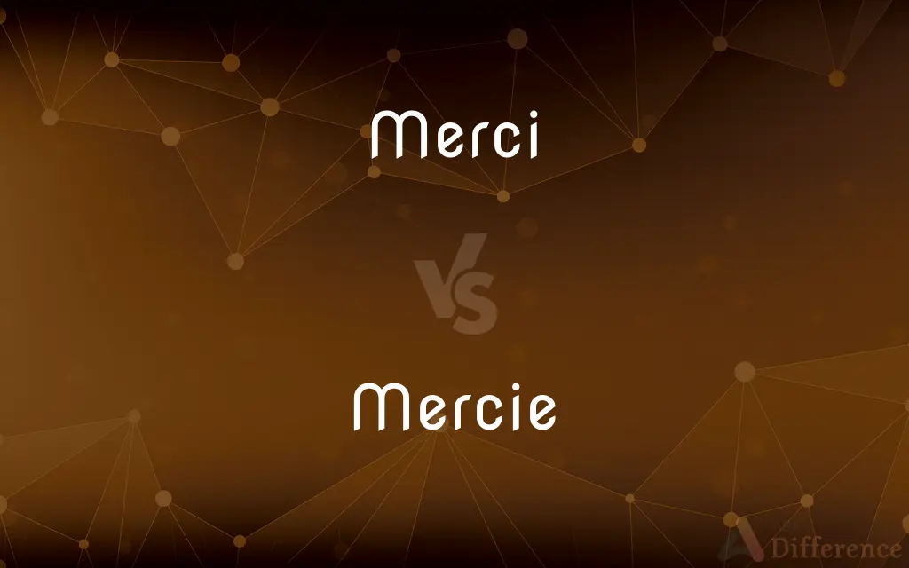 Merci vs. Mercie — What's the Difference?