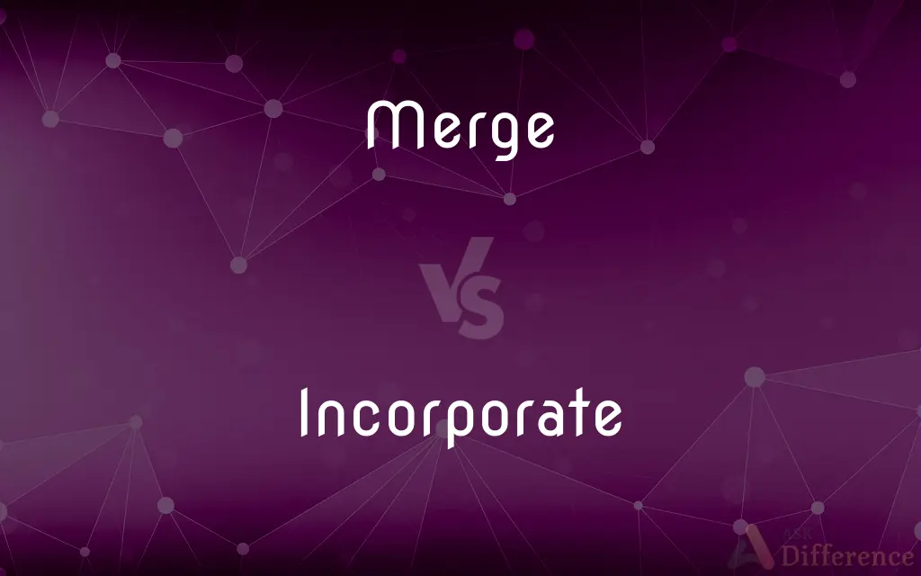 Merge vs. Incorporate — What's the Difference?
