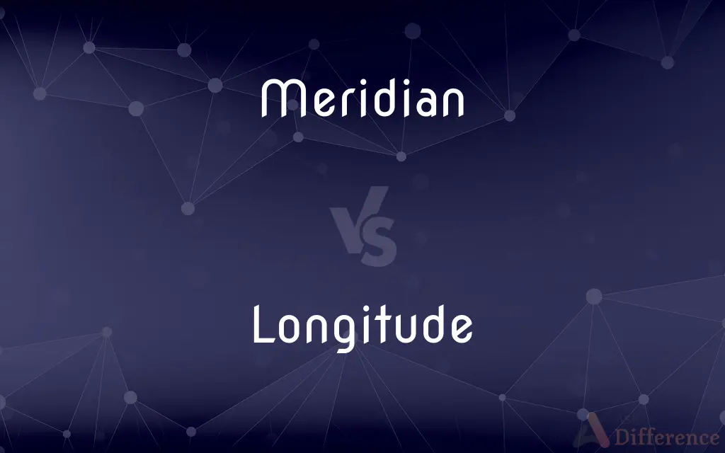 Meridian vs. Longitude — What's the Difference?