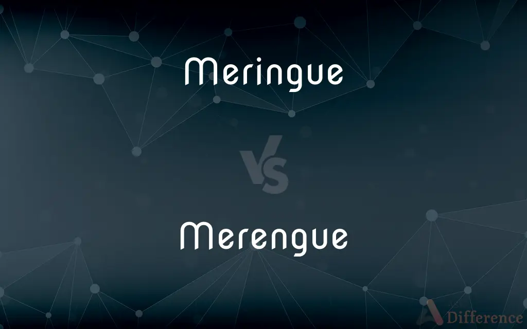 Meringue vs. Merengue — What's the Difference?