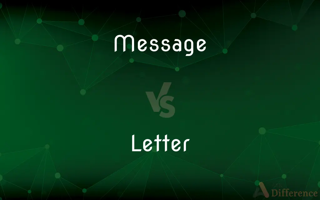 Message vs. Letter — What's the Difference?