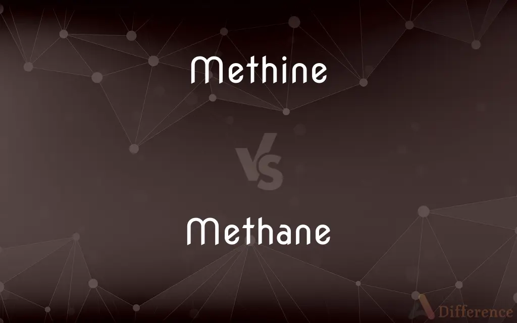 Methine vs. Methane — What's the Difference?