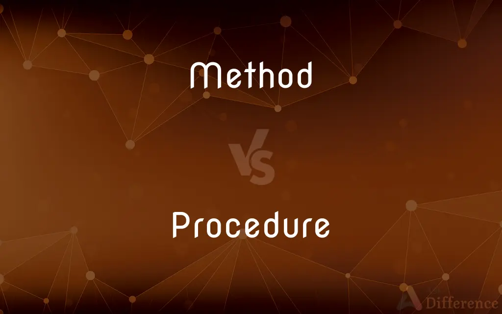 Method vs. Procedure — What's the Difference?