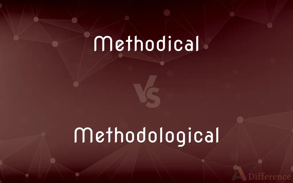 Methodical vs. Methodological — What's the Difference?