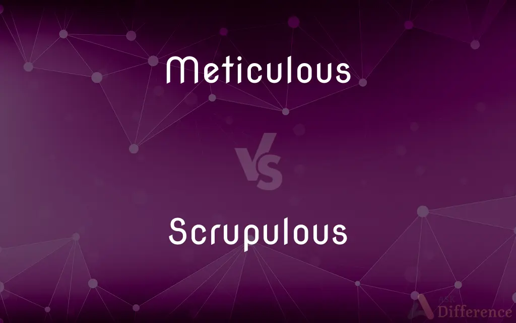 Meticulous vs. Scrupulous — What's the Difference?