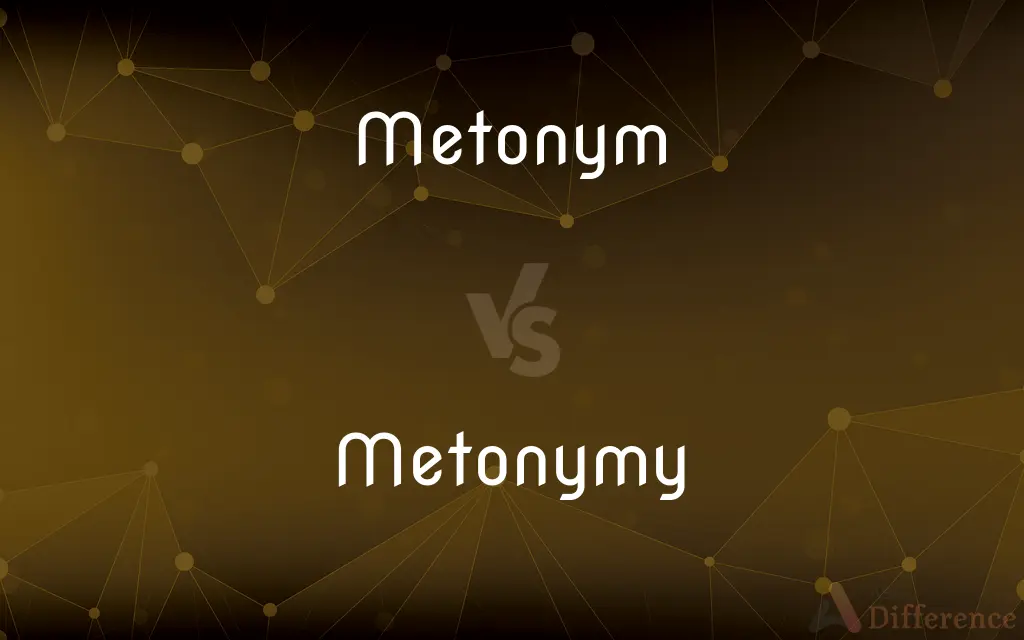 Metonym vs. Metonymy — What's the Difference?