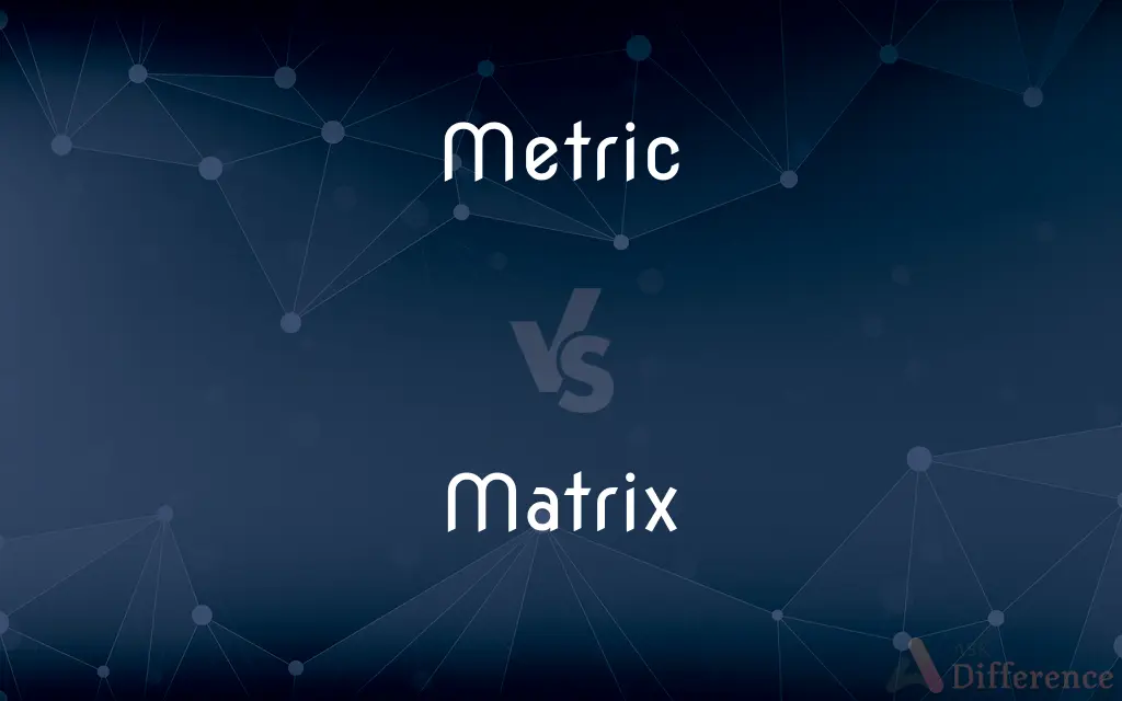 Metric vs. Matrix — What's the Difference?
