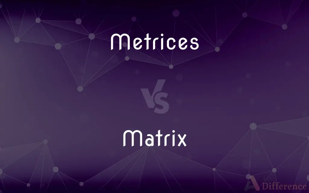 Metrices vs. Matrix — What's the Difference?