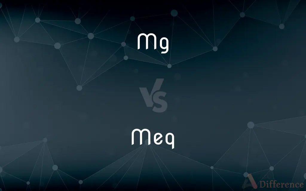 Mg vs. Meq — What's the Difference?