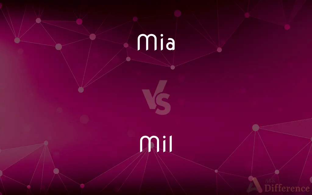 Mia vs. Mil — What's the Difference?