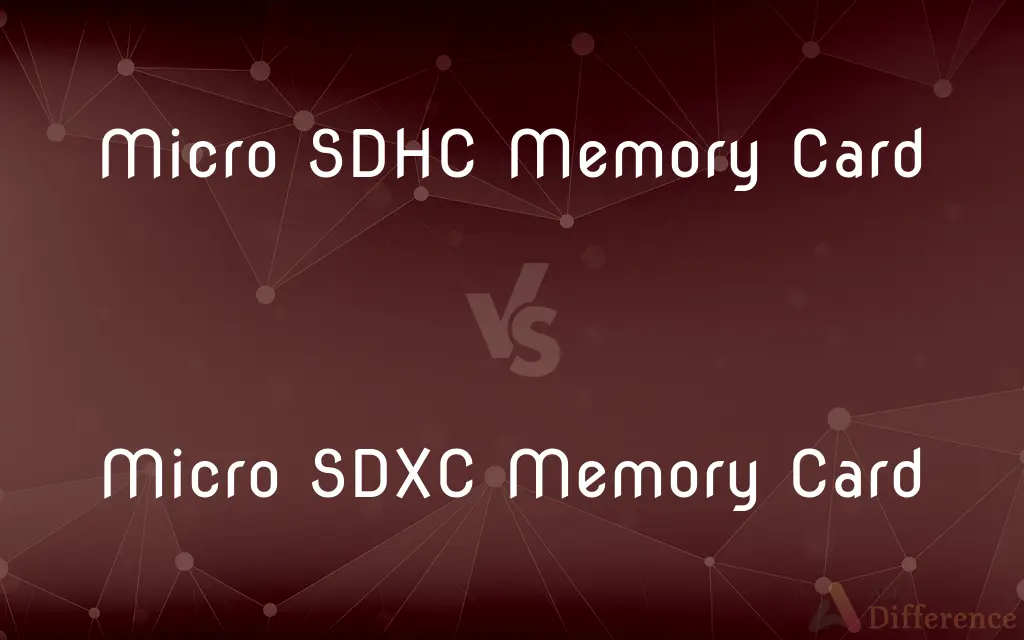 Micro SDHC Memory Card vs. Micro SDXC Memory Card — What's the Difference?