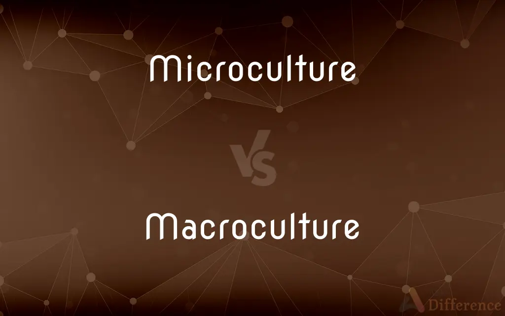 Microculture vs. Macroculture — What's the Difference?