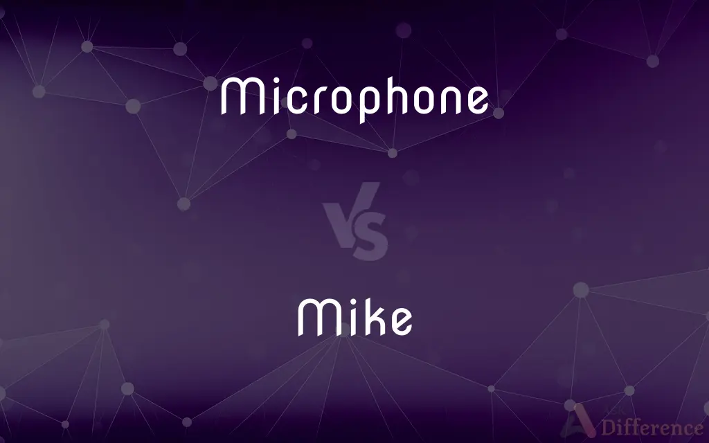 Microphone vs. Mike — What's the Difference?