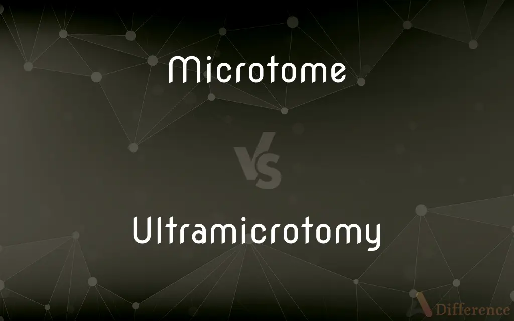 Microtome vs. Ultramicrotomy — What's the Difference?