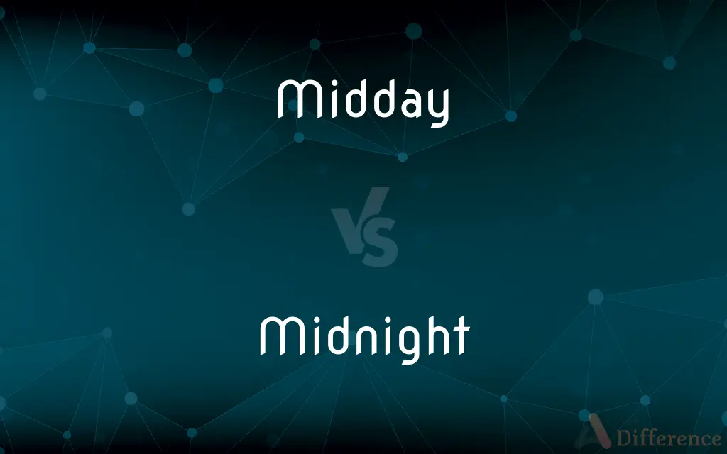 Midday vs. Midnight — What's the Difference?