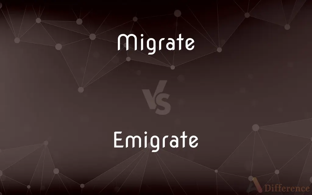 Migrate vs. Emigrate — What's the Difference?