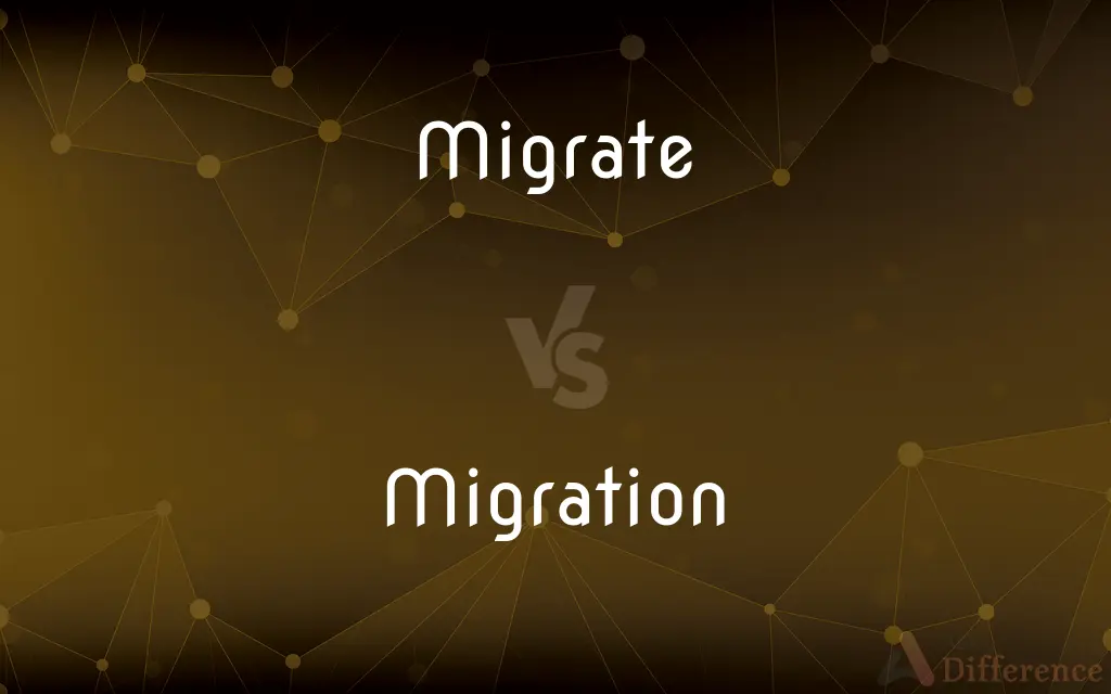 Migrate vs. Migration — What's the Difference?