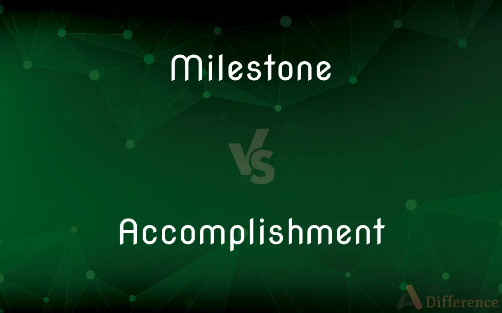 Milestone vs. Accomplishment — What's the Difference?