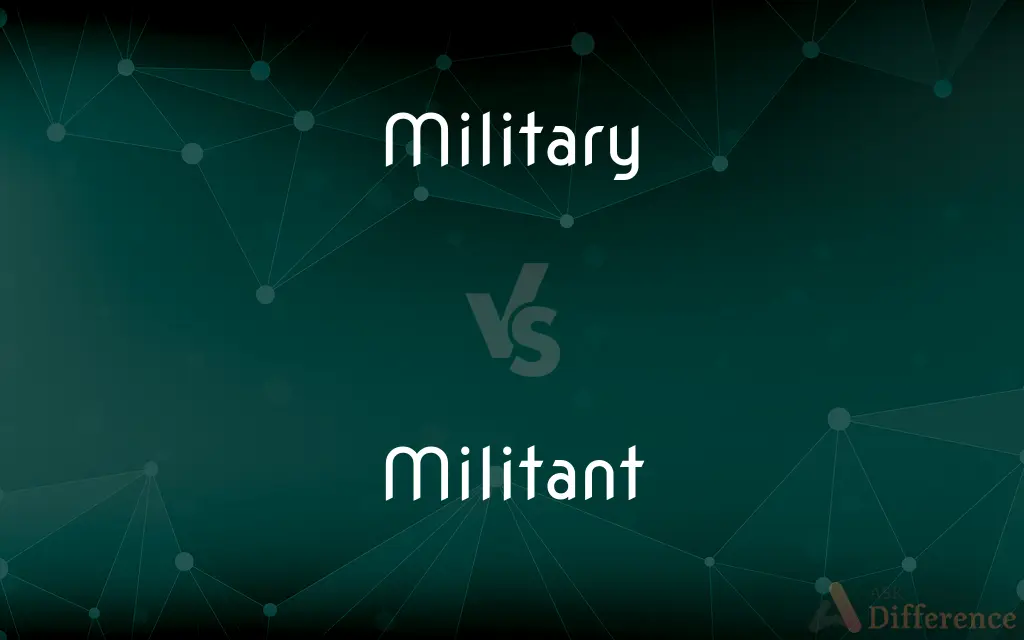 Military vs. Militant — What's the Difference?