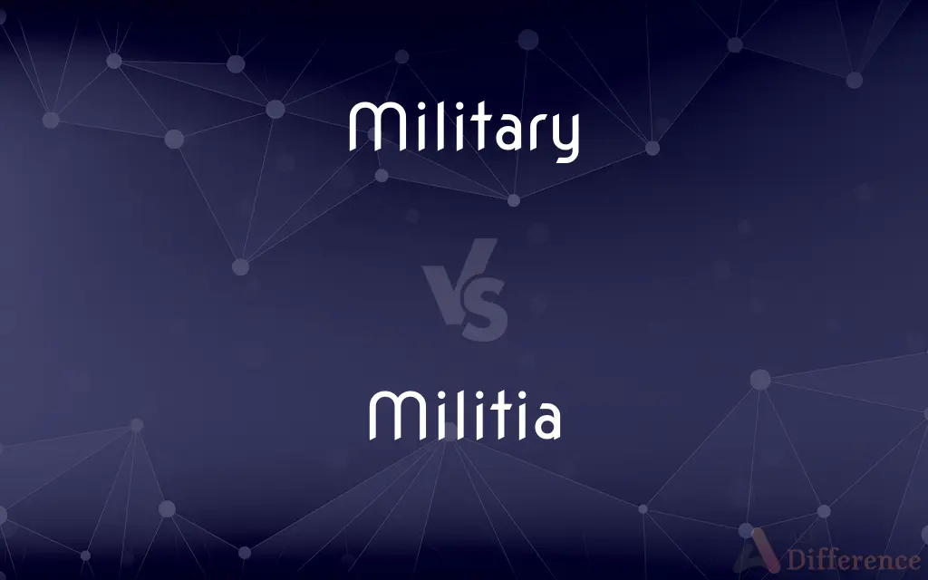 Military vs. Militia — What's the Difference?