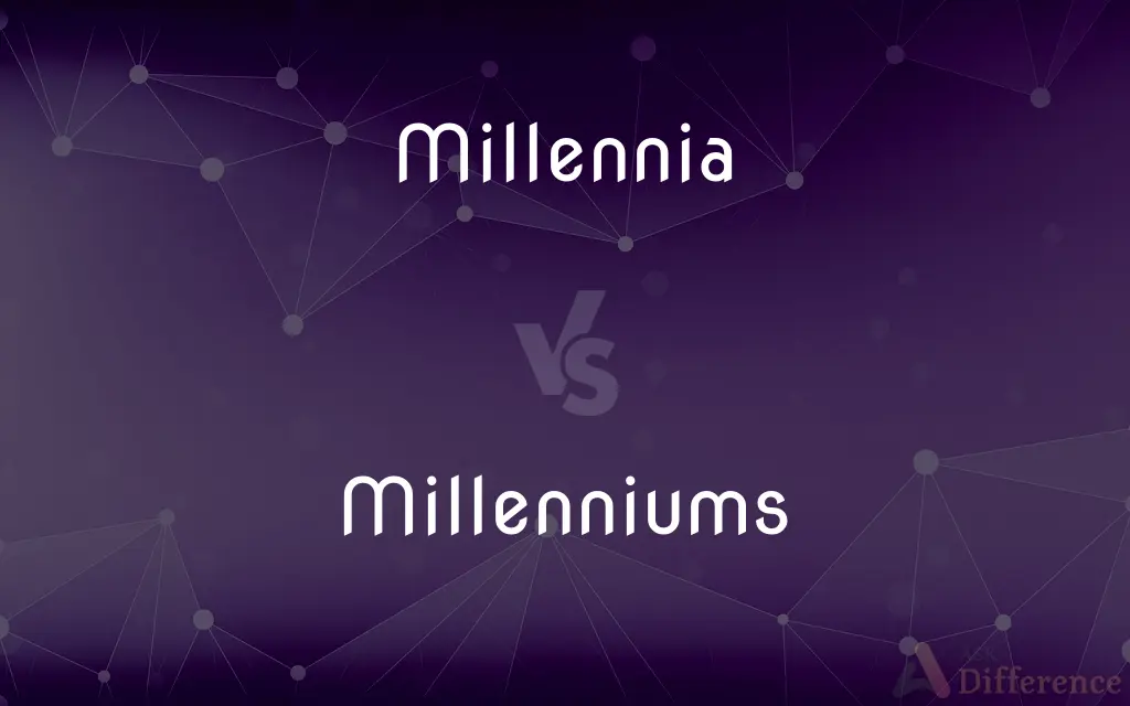 Millennia vs. Millenniums — What's the Difference?