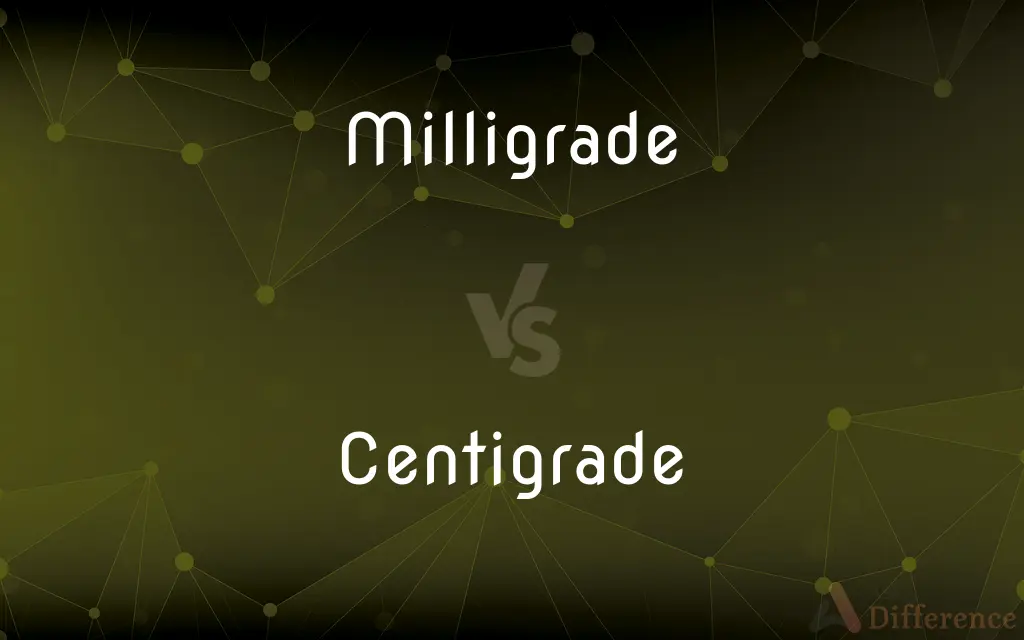Milligrade vs. Centigrade — What's the Difference?
