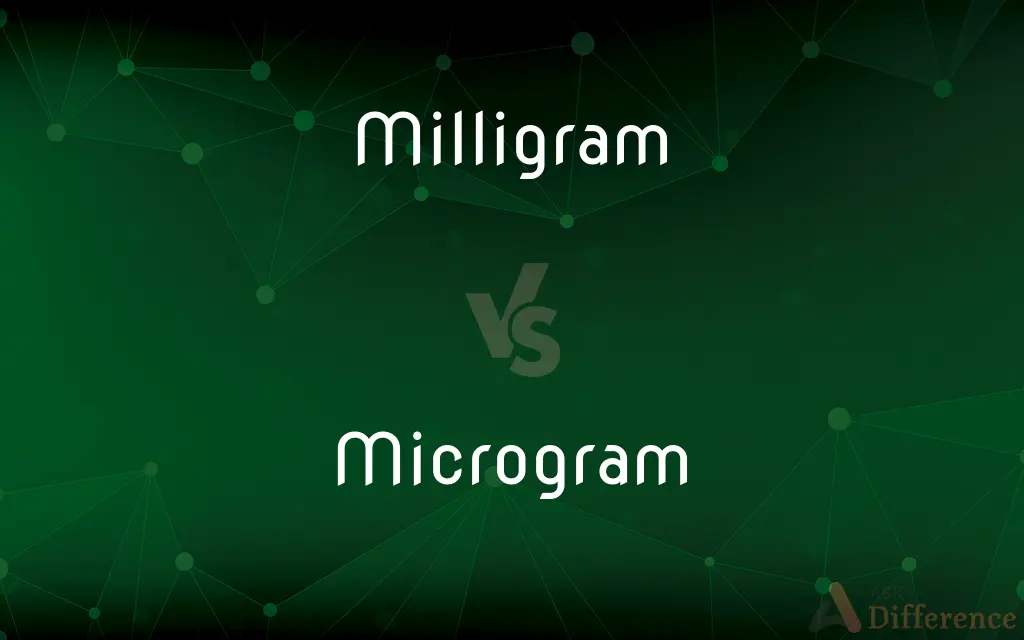 Milligram vs. Microgram — What's the Difference?