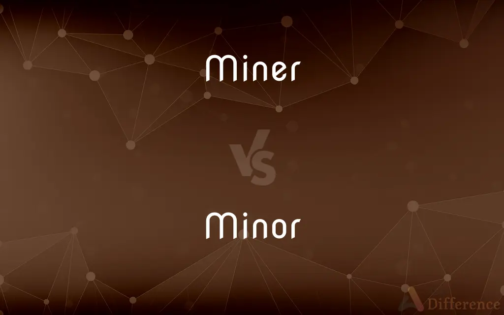 Miner vs. Minor — What's the Difference?