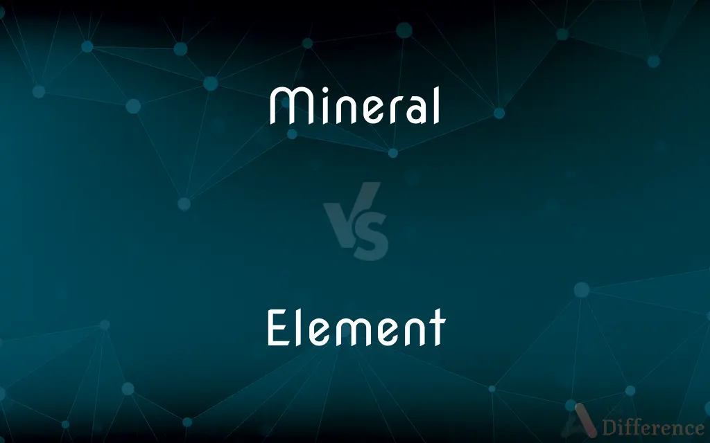 Mineral vs. Element — What's the Difference?