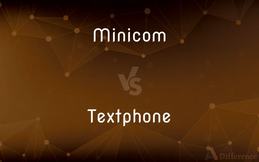 Minicom vs. Textphone — What's the Difference?