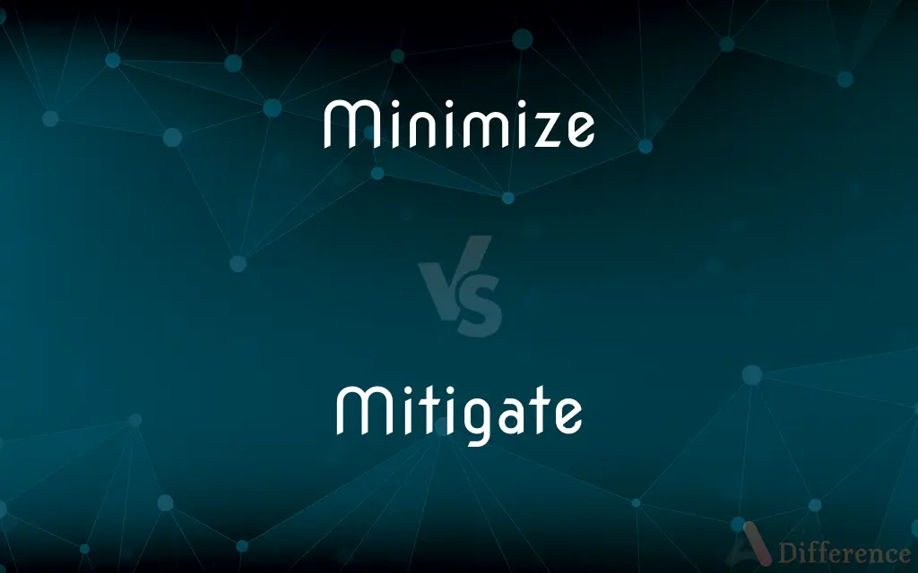 Minimize vs. Mitigate — What's the Difference?