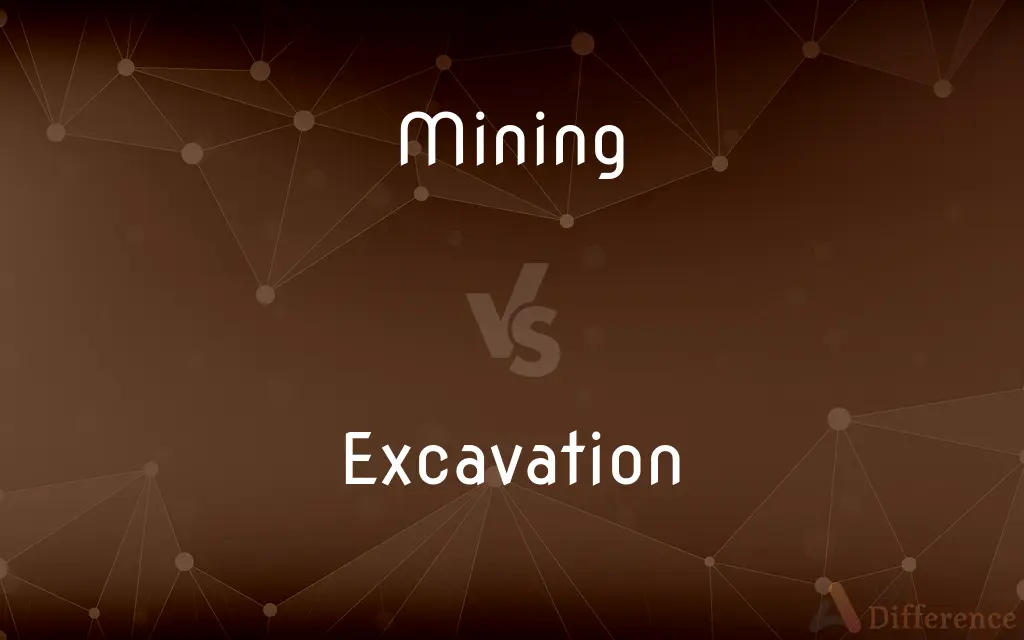 Mining vs. Excavation — What's the Difference?