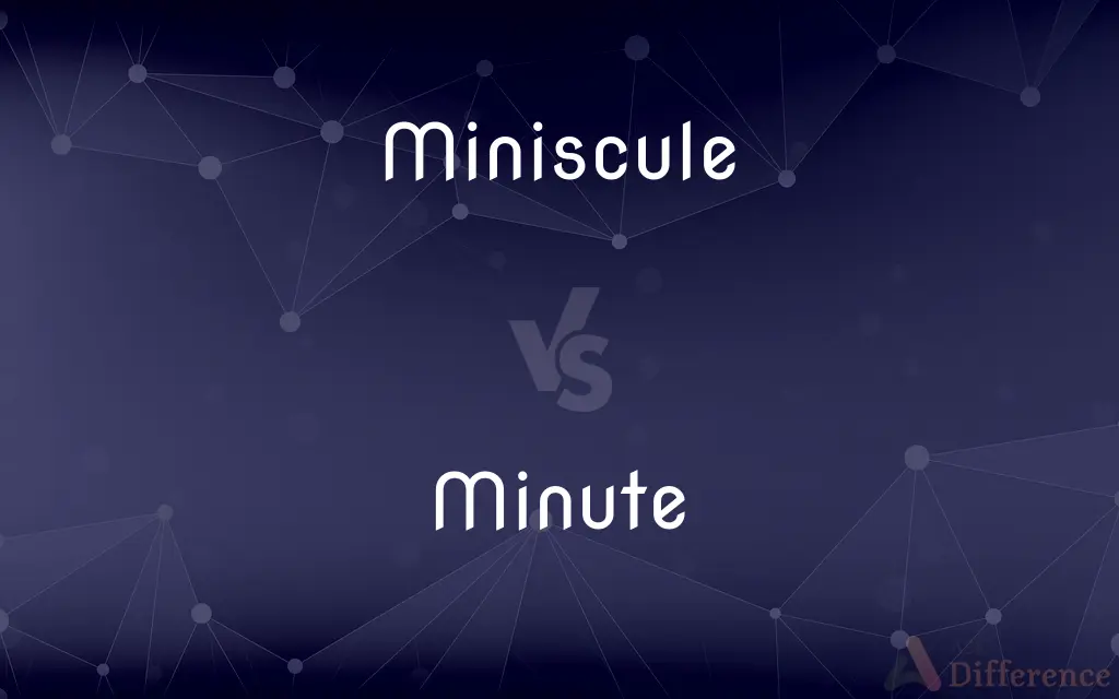 Miniscule vs. Minute — What's the Difference?
