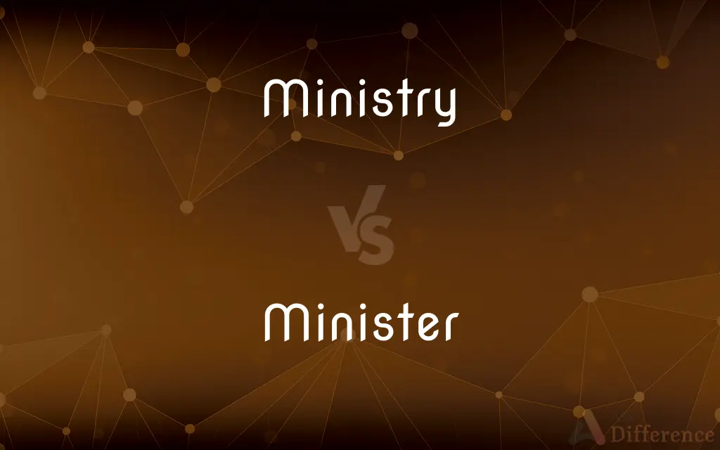 Ministry vs. Minister — What's the Difference?
