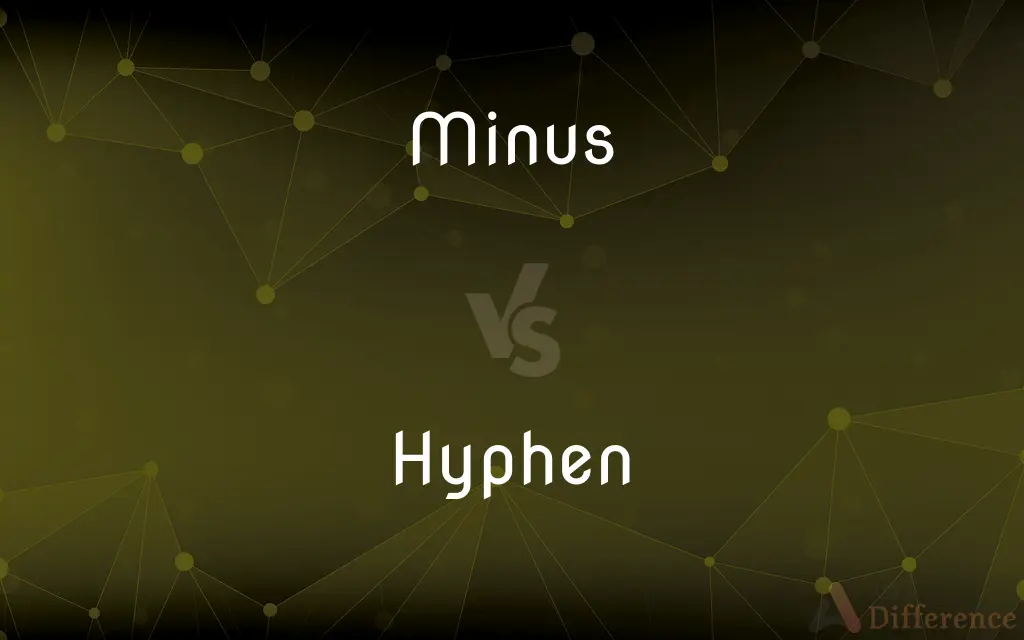 Minus vs. Hyphen — What's the Difference?