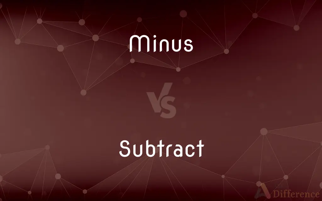 Minus vs. Subtract — What's the Difference?