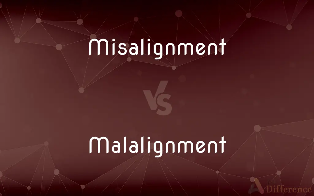 Misalignment vs. Malalignment — What's the Difference?