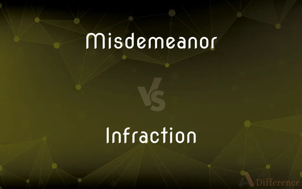 Misdemeanor vs. Infraction — What's the Difference?
