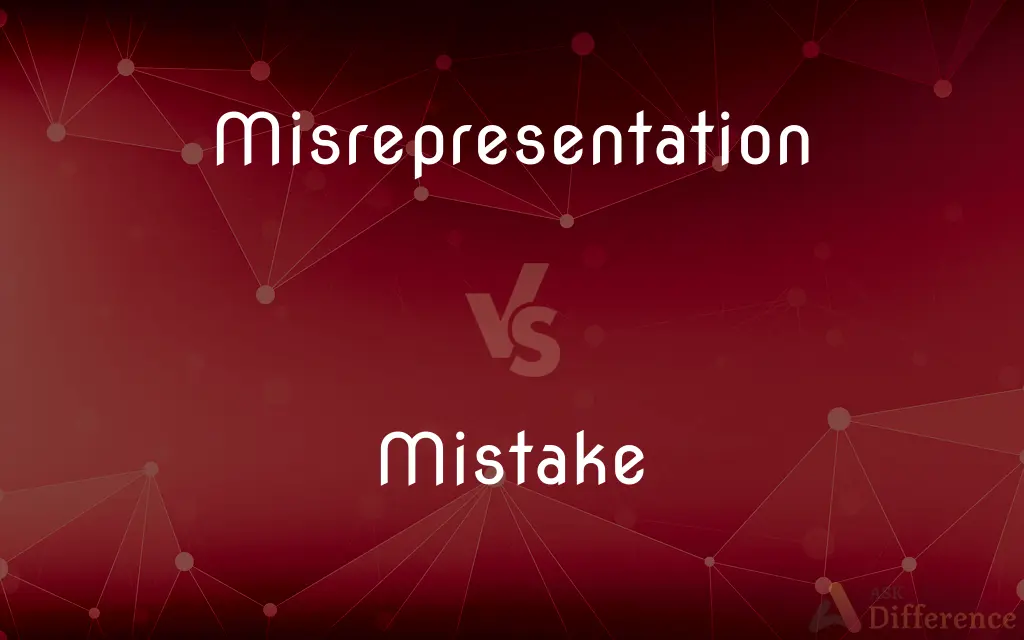 Misrepresentation vs. Mistake — What's the Difference?