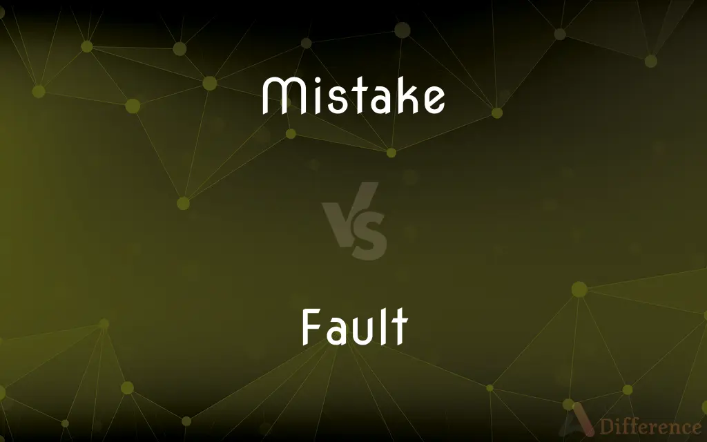 Mistake vs. Fault — What's the Difference?