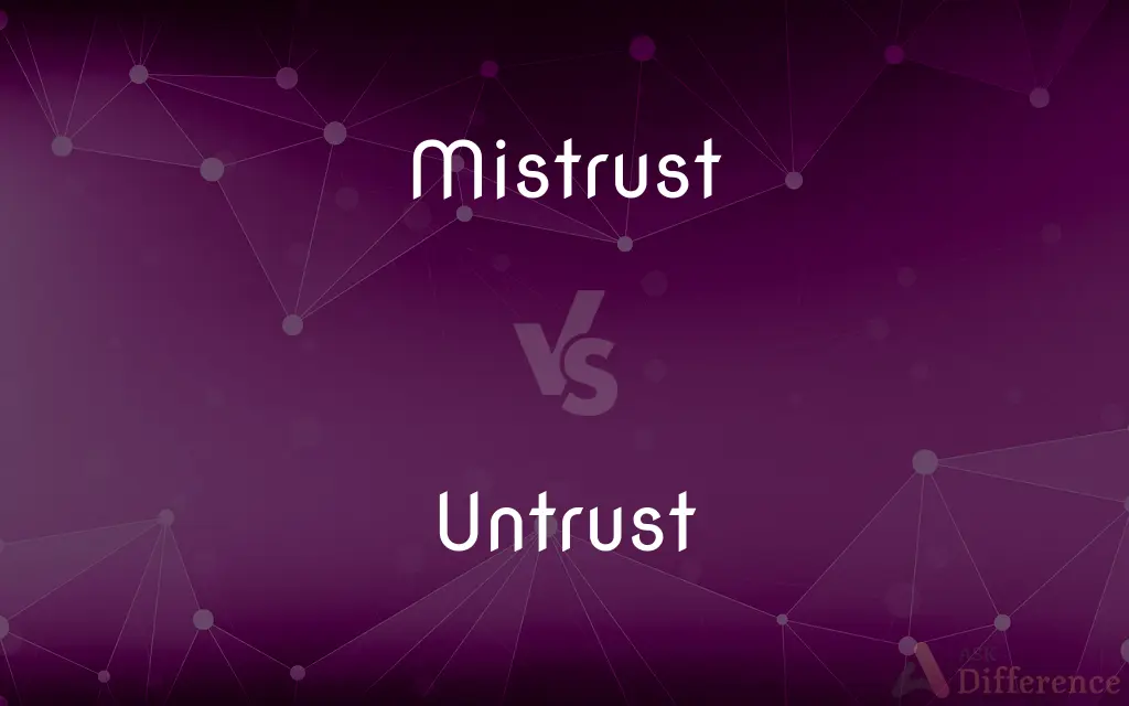 Mistrust vs. Untrust — What's the Difference?