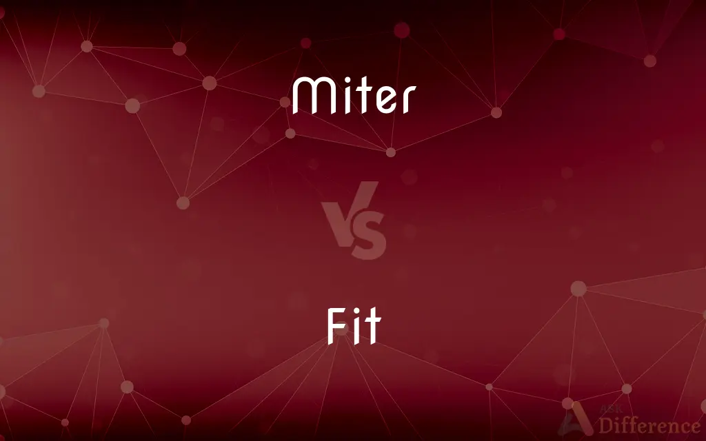 Miter vs. Fit — What's the Difference?
