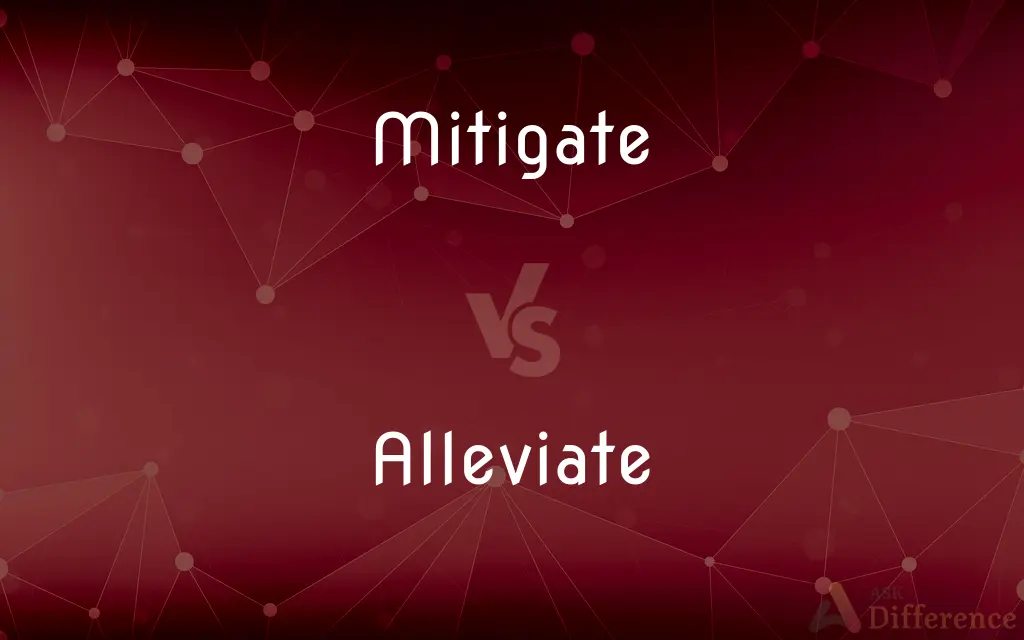 Mitigate vs. Alleviate — What's the Difference?