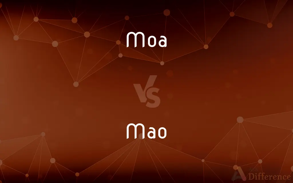 Moa vs. Mao — What's the Difference?