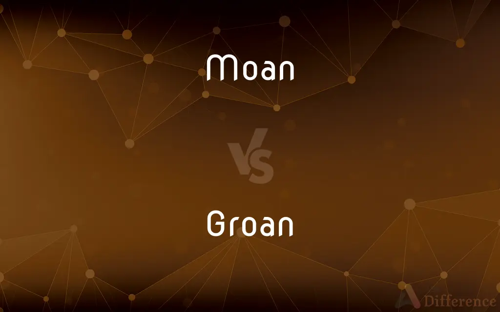 Moan vs. Groan — What's the Difference?
