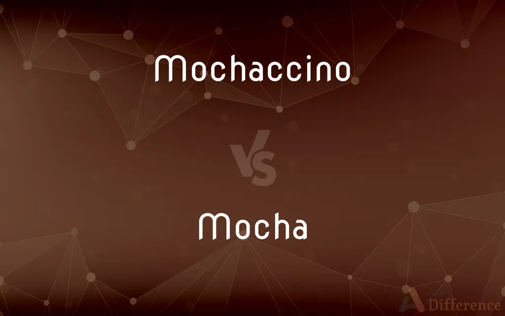 Mochaccino vs. Mocha — What's the Difference?