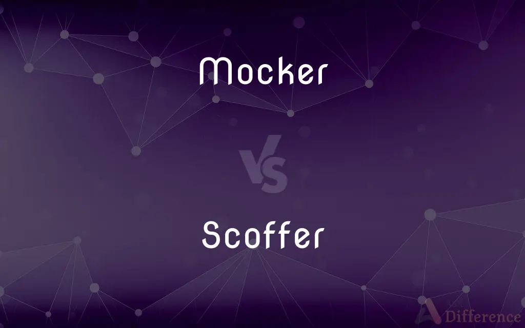 Mocker vs. Scoffer — What's the Difference?