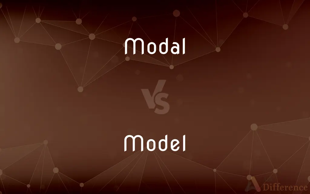 Modal vs. Model — What's the Difference?